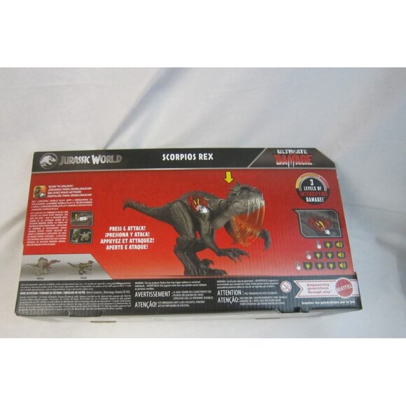 Jurassic World Ultimate Damage Scorpios Rex Dinosaur Toy Figure - New - Picture 6 of 11